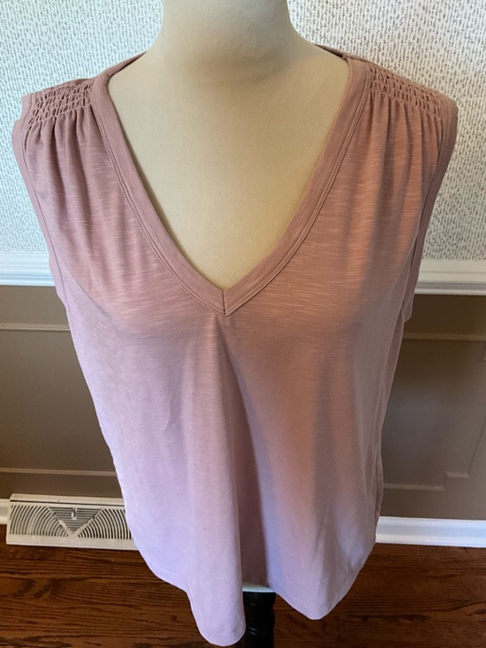 Evereve Tops - Evereve Blush Pink Sleeveless V-Neck Top